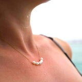 Dainty Pearl Cluster Necklace