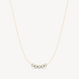 Dainty Pearl Cluster Necklace